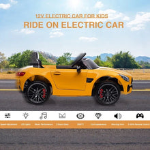MERCEDES AMG GT KIDS ELECTRIC RIDE ON CAR - YELLOW
