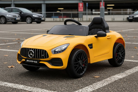 MERCEDES AMG GT KIDS ELECTRIC RIDE ON CAR - YELLOW