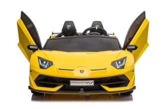 Lamborghini Aventador SVJ 24V Kids 2 Seater Ride On Car With Parental Control - Yellow