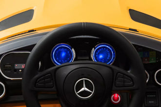 MERCEDES AMG GT KIDS ELECTRIC RIDE ON CAR - YELLOW