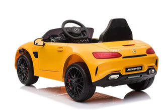 MERCEDES AMG GT KIDS ELECTRIC RIDE ON CAR - YELLOW