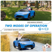 Aston Martin Vantage 12V Kids Ride On Car - Blue
