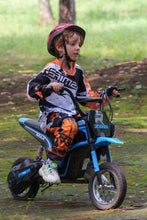 24V Kids Ride on Electric Motorbike 350W Motors with Twist Grip Throttle - Blue