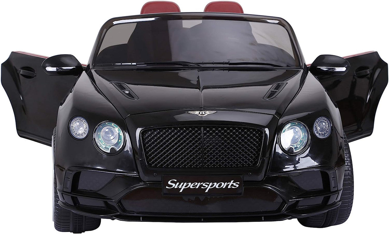 Licensed Bentley Supersports 2 seater Kids 12V Ride On Car with parental controller in Black