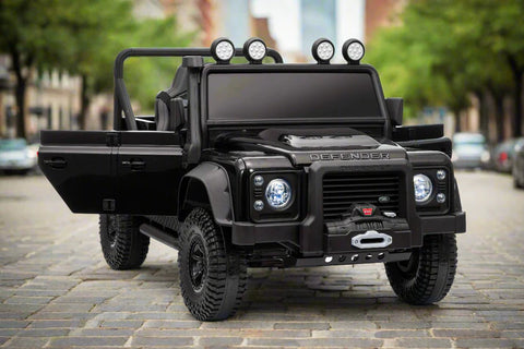 Land Rover Defender 110 SVX Spectra 24v Ride On Car with Remote - Black