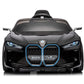 BMW i4 Licensed Kids 12V Electric Ride On Car with parental control In Black