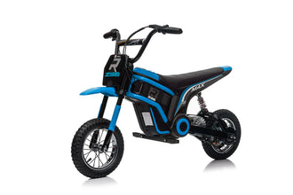 24V Kids Ride on Electric Motorbike 350W Motors with Twist Grip Throttle - Blue