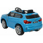 BMW X5 M Official Kids Licensed 12v Large Size Ride On Car with a parental controller In Blue