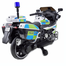 Ride On Electric Police Motorbike 12v with Loud Speaker Upgraded Wheels