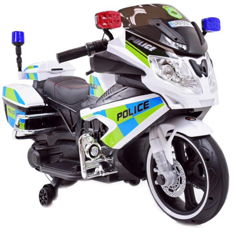 Ride On Electric Police Motorbike 12v with Loud Speaker Upgraded
