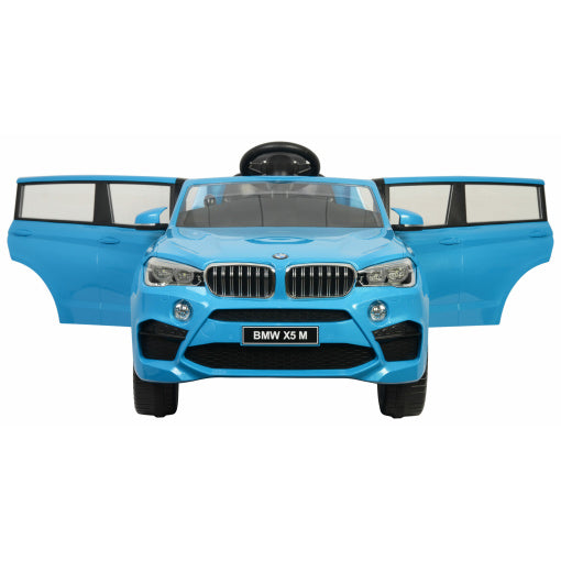 BMW X5 M Official Kids Licensed 12v Large Size Ride On Car with a parental controller In Blue