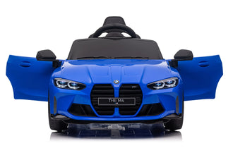 Licensed 12V BMW M4 Ride-On Coupe for Kids - Blue