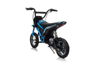 24V Kids Ride on Electric Motorbike 350W Motors with Twist Grip Throttle - Blue