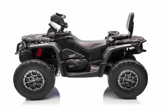 Licensed Cam Am Outlander 24V Electric Kids 2 Seater Quad Bike in Black