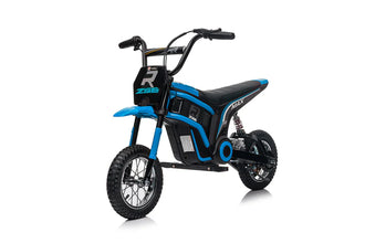 24V Kids Ride on Electric Motorbike 350W Motors with Twist Grip Throttle - Blue