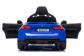 Licensed 12V BMW M4 Ride-On Coupe for Kids - Blue