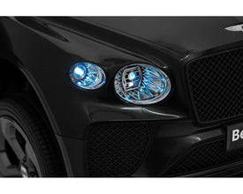Bentley Bentayga Kids 12v Ride On Car with Remote in Black - Leather Seat & EVA Wheels