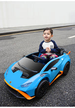 Lamborghini Huracan STO Drift 24V Children's Ride On Car With a parental controller  - Blue
