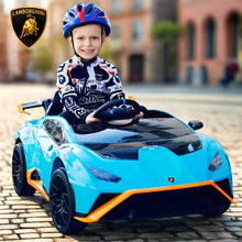 Lamborghini Huracan STO Drift 24V Children's Ride On Car With a parental controller  - Blue