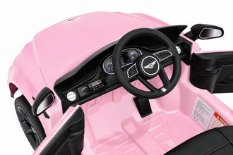 Bentley Bentayga S Kids 12v Ride On Car with Remote in Pink - Leather Seat & EVA Wheels