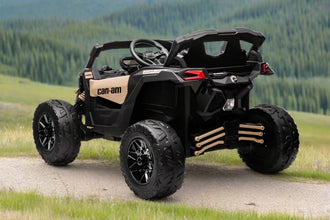 Licensed CanAm Mini Maverick UTV 24v Kids Electric RIDE Buggy - in khaki