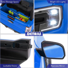 12V Ford Ranger Kids Electric Ride On Car with Parental Remote - Blue
