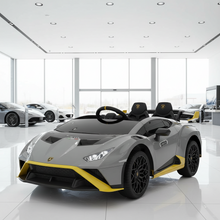 Lamborghini Huracan STO Drift 24V Children Ride on Car With a parental controller - Grey
