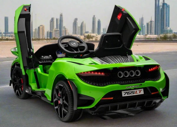 Licensed Mclaren 765LT 12V Children s Electric Ride on Car With Parental Remote control In Green