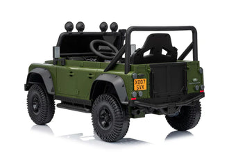 Land Rover Defender 110 SVX Spectra 24v Ride On Car with Remote - Army Green