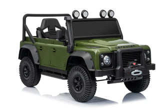 Land Rover Defender 110 SVX Spectra 24v Ride On Car with Remote - Army Green