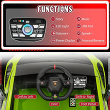 Lamborghini Huracan STO Drift 24V Children Ride On Car With Parental Remote - Green