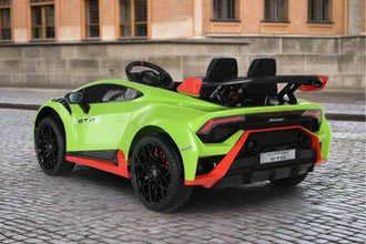 Lamborghini Huracan STO Drift 24V Children Ride On Car With Parental Remote - Green