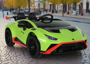 Lamborghini Huracan STO Drift 24V Children Ride On Car With Parental Remote - Green