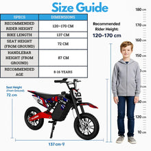 Kubbi K10 Pro Electric 800w Dirt Bike for Teens (Ages 8–16)