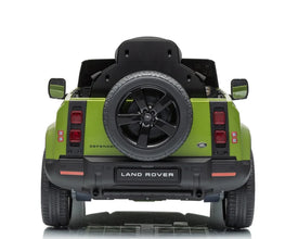 Land Rover Defender Octa 12v Kids Ride On Car with Remote in Green - Leather Seat & EVA Wheels