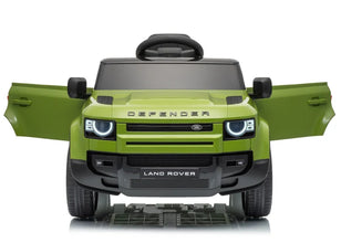 Land Rover Defender Octa 12v Kids Ride On Car with Remote in Green - Leather Seat & EVA Wheels