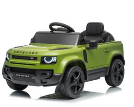Land Rover Defender Octa 12v Kids Ride On Car with Remote in Green - Leather Seat & EVA Wheels