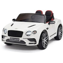 Licensed Kids Bentley Supersports 2 Seater Electric Ride On Car In white with parental control