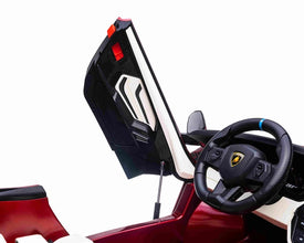 Lamborghini Sian XXL 2 Seater 24V Kids Ride on Car with Remote & Drift Mode - Metallic Red