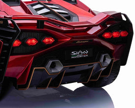 Lamborghini Sian XXL 2 Seater 24V Kids Ride on Car with Remote & Drift Mode - Metallic Red