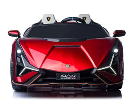 Lamborghini Sian XXL 2 Seater 24V Kids Ride on Car with Remote & Drift Mode - Metallic Red