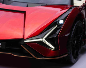 Lamborghini Sian XXL 2 Seater 24V Kids Ride on Car with Remote & Drift Mode - Metallic Red