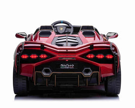Lamborghini Sian XXL 2 Seater 24V Kids Ride on Car with Remote & Drift Mode - Metallic Red