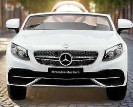 Licensed Maybach S650 Cabriolet 12V Kids Ride On Car With LCD MP4 Screen and parental controller  - White