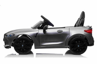 Licensed BMW M4 12V Kids Ride on Car With Remote - Metallic Silver