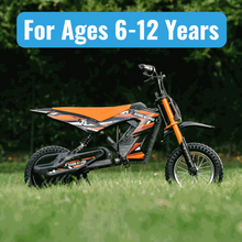 Kubbi K7 Pro Electric 300w Dirt Bike for Kids (Ages 5–12) - Orange
