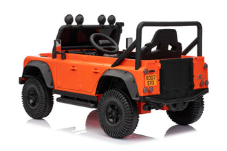 Land Rover Defender 110 SVX Spectra 24v Ride On Car with Remote - Orange
