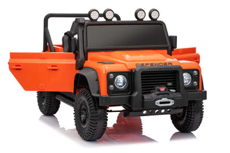 Land Rover Defender 110 SVX Spectra 24v Ride On Car with Remote - Orange