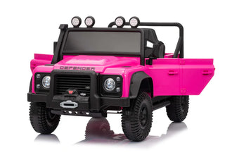 Land Rover Defender 110 SVX Spectra 24v Ride On Car with Remote - Pink