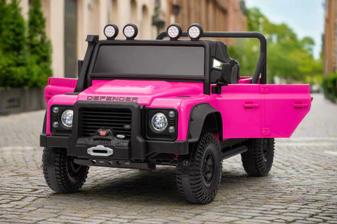 Land Rover Defender 110 SVX Spectra 24v Ride On Car with Remote - Pink